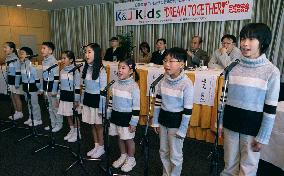 CD of Japanese, S. Korean children's songs released in Tokyo